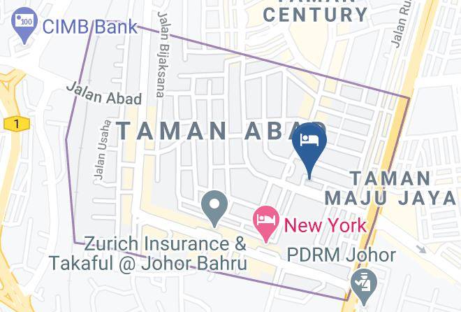 Johor Bahru - Hallmark Regency Hotel Johor Bahru Maps