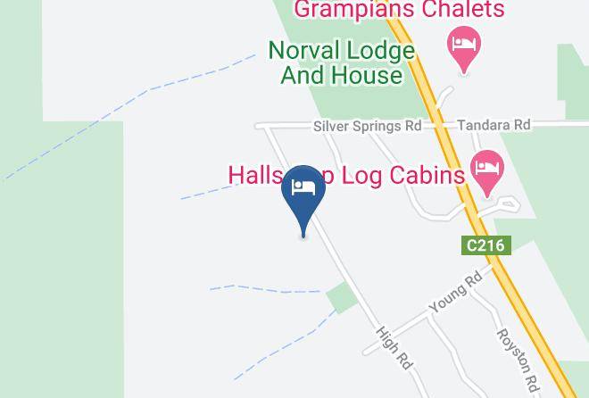 Halls Gap Hideaway Map