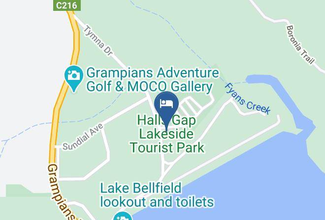 Northern Grampians - Halls Gap Lakeside Tourist Park Maps