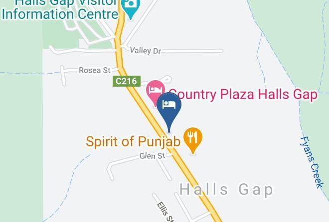 Halls Gap Motel Map