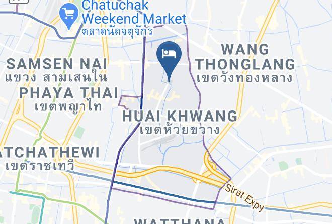 Huai Khwang - Hallton Hotel Bangkok Maps