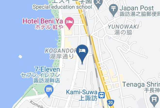 Suwa City - Hama No Yu Maps