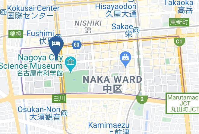 Nagoya City Naka Ward - Hamilton Black Maps