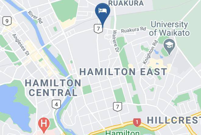 Hamilton - Hamilton City Holiday Park Maps