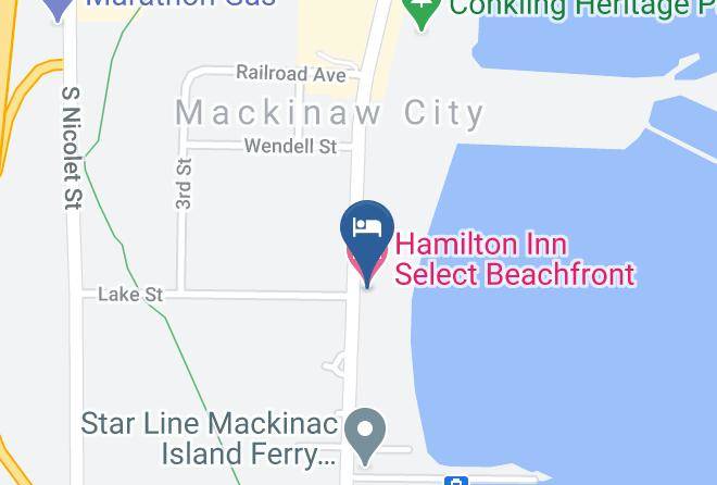 Cheboygan County - Hamilton Inn Select Beachfront Maps