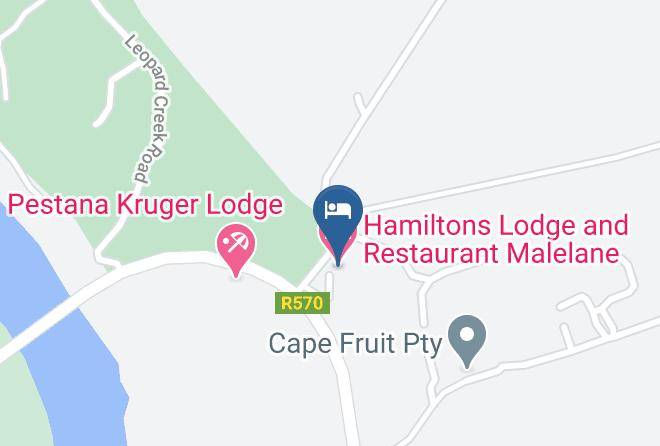 Hamiltons Lodge And Restaurant Malelane Map