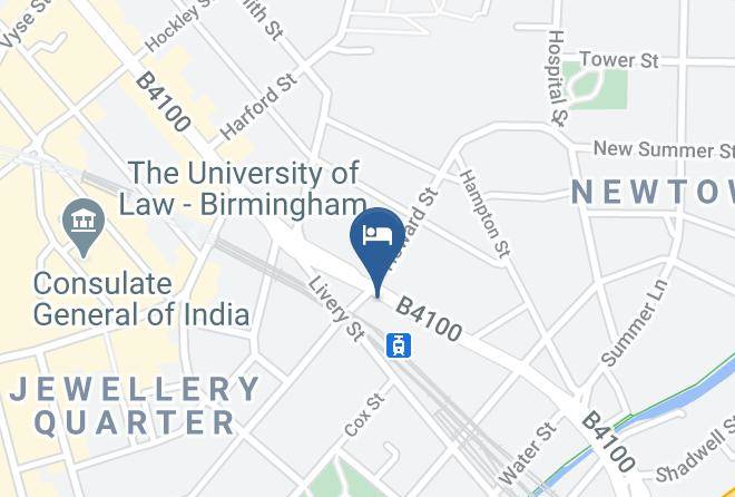 Hampton By Hilton Birmingham Jewellery Quarter Map