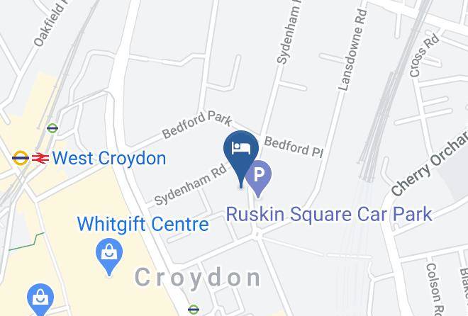 Hampton By Hilton London Croydon Map