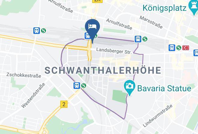 Munich District - Hampton By Hilton Munich City West Maps