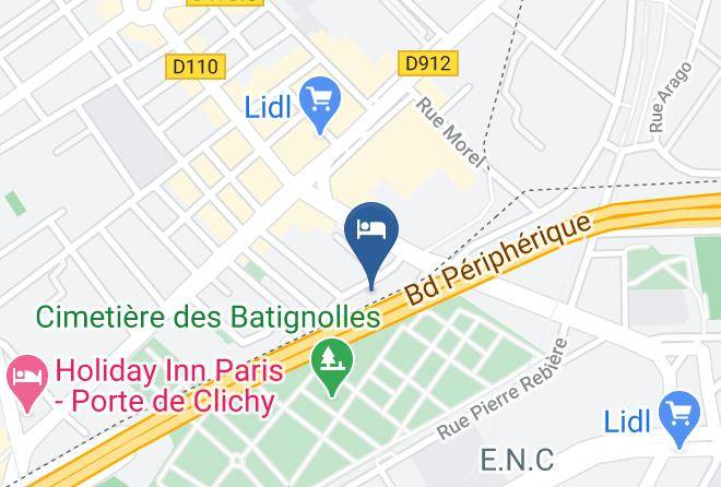Hampton By Hilton Paris Clichy Map