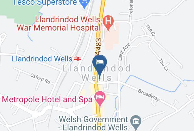 Powys - Hampton Hotel Maps