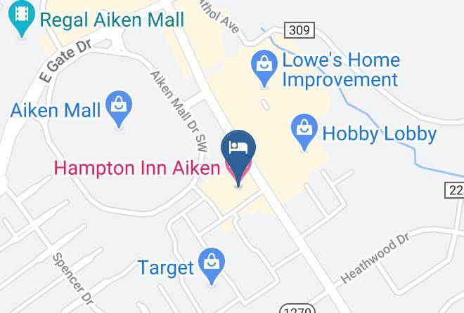 Aiken - Hampton Inn Aiken Maps