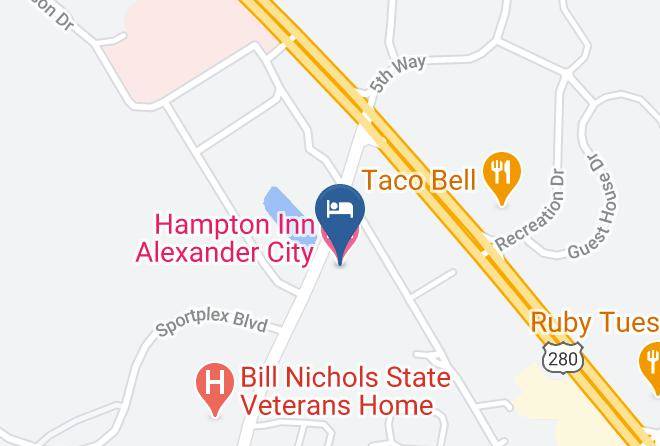 Tallapoosa - Hampton Inn Alexander City Maps