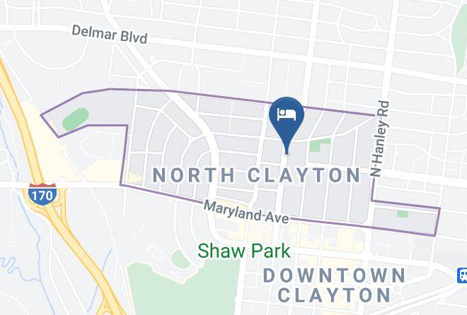 St Louis - Hampton Inn And Suites Clayton St Louis Galleria Area Maps