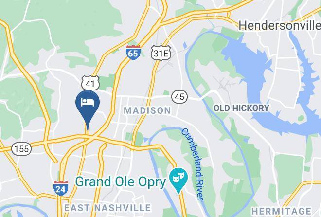 Hampton Inn & Suites Nashville North Skyline Map