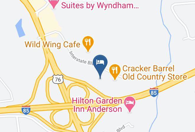 Anderson - Hampton Inn Anderson Maps
