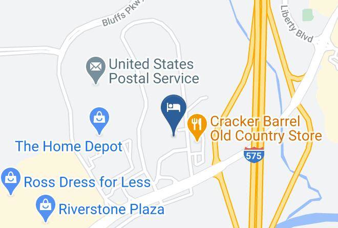 Hampton Inn Atlanta Canton Map