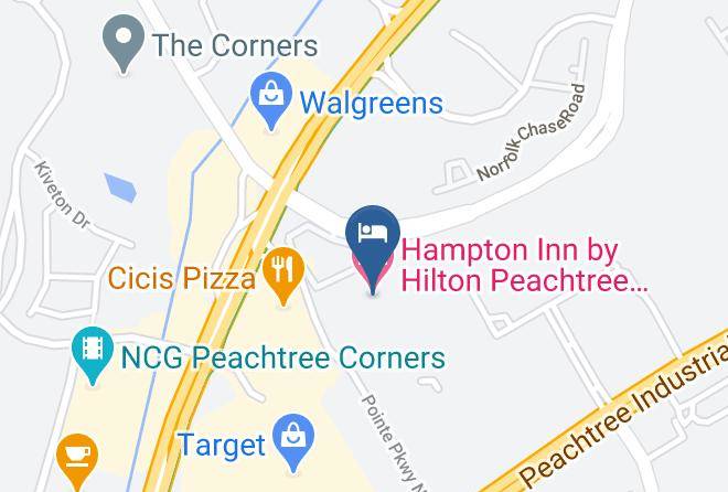 Gwinnett - Hampton Inn By Hilton Peachtree Corners Norcross Maps