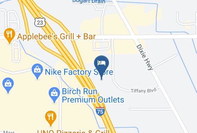 Saginaw County - Hampton Inn Birch Run Frankenmuth Maps
