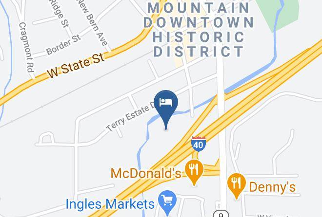 Hampton Inn Black Mountain Map