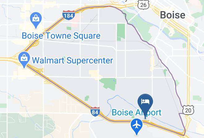 Hampton Inn Boise Airport Map