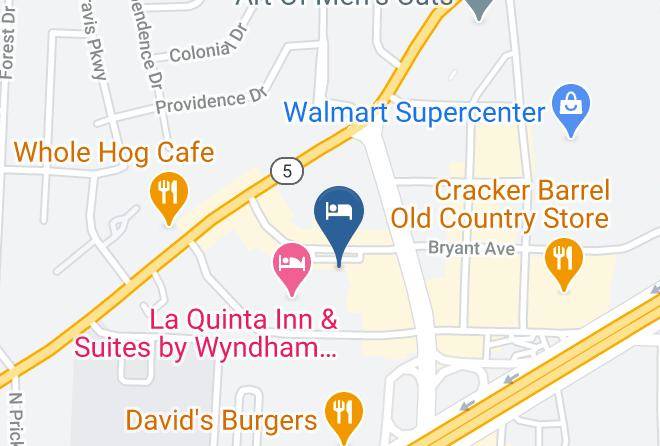 Hampton Inn Bryant Map