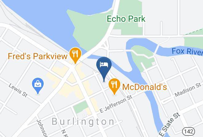 Racine - Hampton Inn Burlington Maps