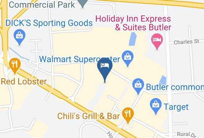 Butler - Hampton Inn Butler Maps