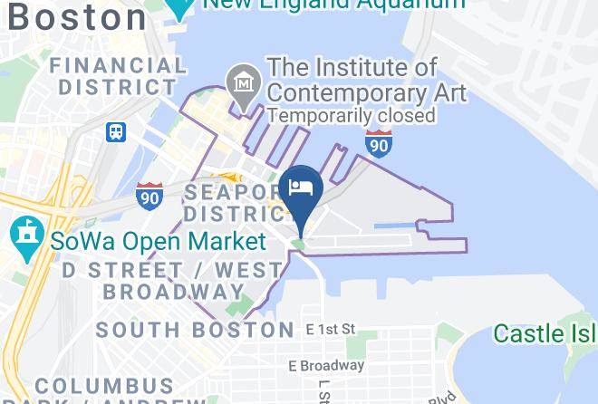 Hampton Inn By Hilton Boston Seaport Map