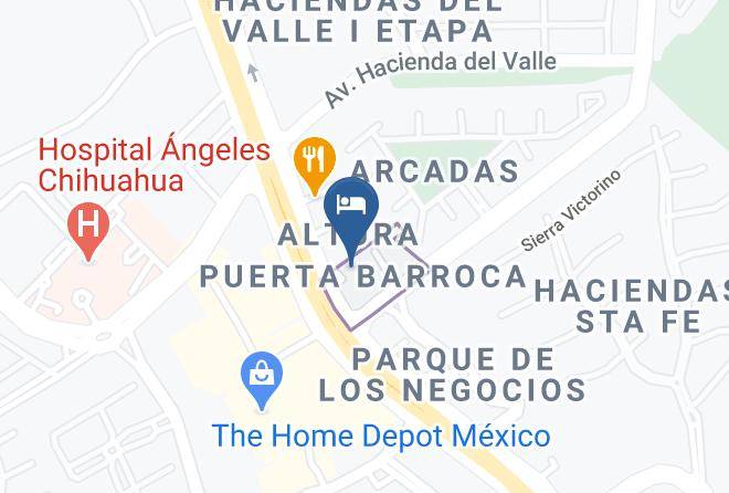 Chihuahua Arcadas - Hampton Inn By Hilton Chihuahua City Maps