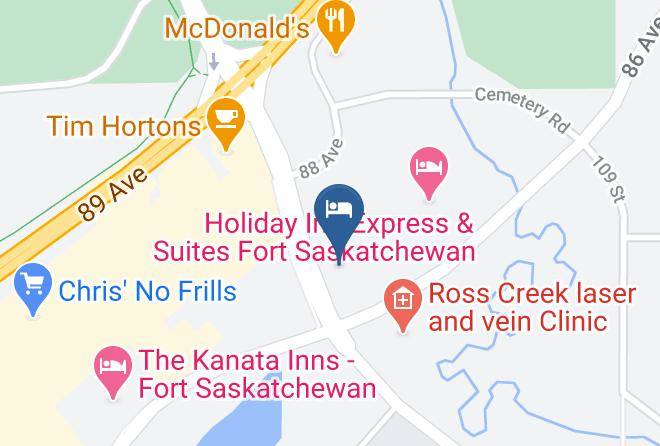 Hampton Inn By Hilton Fort Saskatchewan Map - Alberta - Division 11