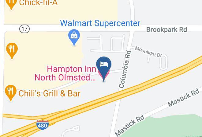 Cuyahoga - Hampton Inn North Olmsted Cleveland Airport Maps