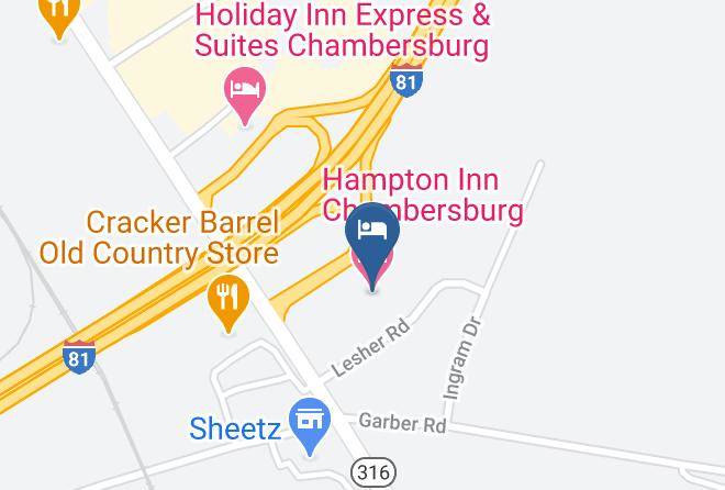 Franklin - Hampton Inn Chambersburg Maps