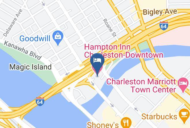 Kanawha - Hampton Inn Charleston Downtown Maps