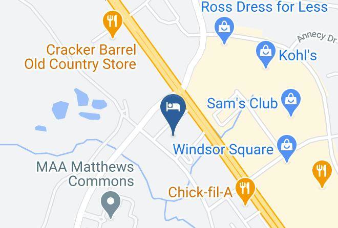 Mecklenburg - Hampton Inn Charlotte Matthews Maps
