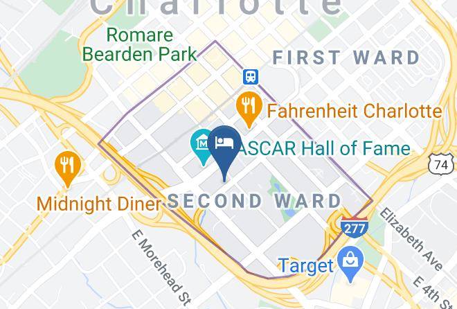 Mecklenburg - Hampton Inn Charlotte Uptown Maps