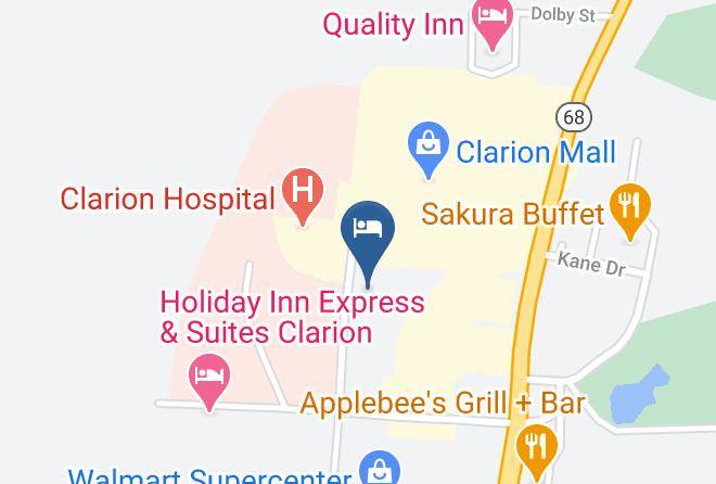 Clarion - Hampton Inn Clarion Maps