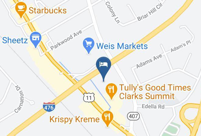 Hampton Inn Clarks Summit Map