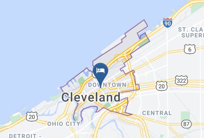 Cuyahoga - Hampton Inn Cleveland Downtown Maps