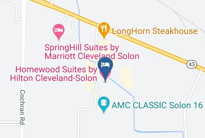 Cuyahoga - Homewood Suites By Hilton Cleveland Solon Maps