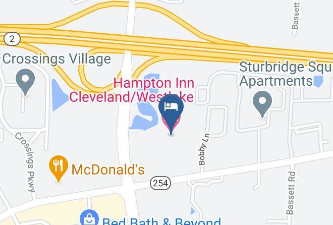 Cuyahoga - Hampton Inn Cleveland Westlake Maps