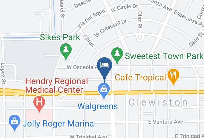 Hampton Inn Clewiston Map