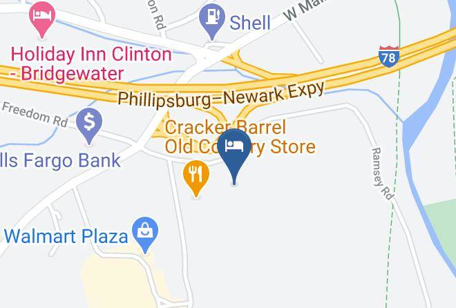 Hunterdon - Hampton Inn Clinton Maps