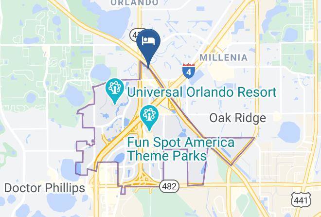 Orange - Hampton Inn Closest To Universal Orlando Maps