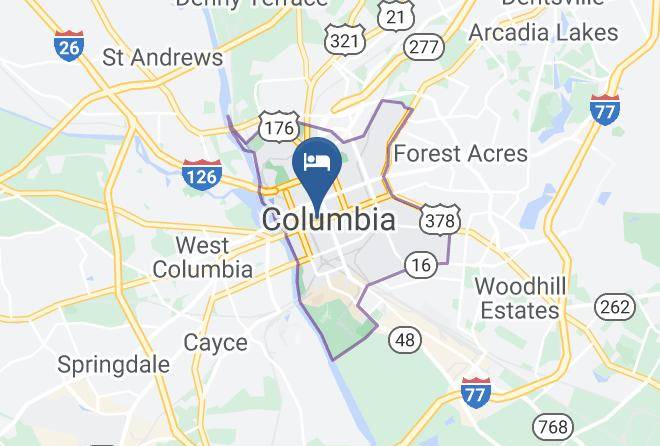 Hampton Inn Columbia Downtown Historic District Map