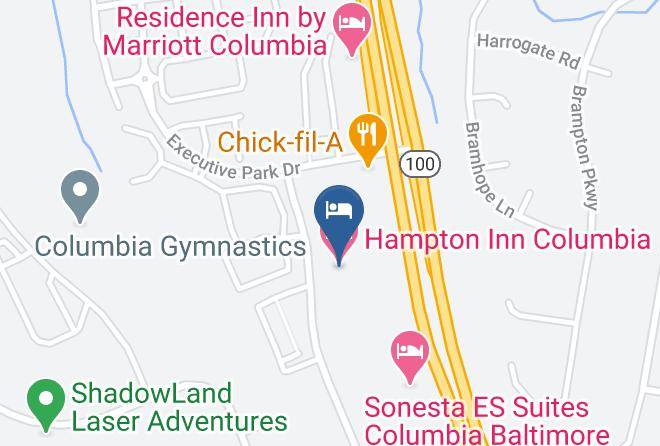 Hampton Inn Columbia Map