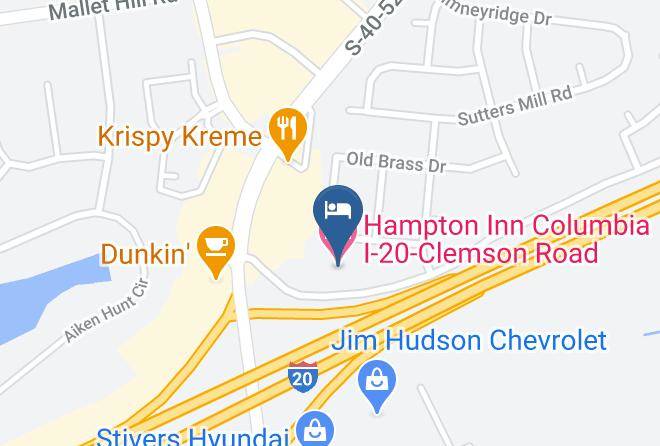 Richland - Hampton Inn Columbia I 20 Clemson Road Maps