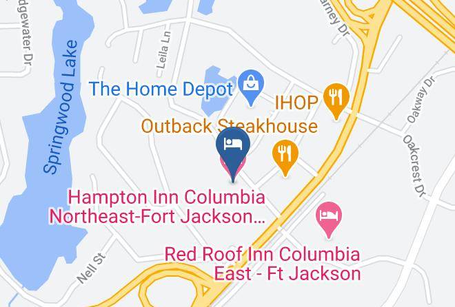 Richland - Hampton Inn Columbia Northeast Fort Jackson Area Maps