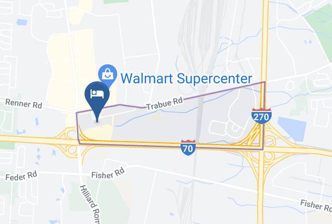 Hampton Inn Columbus West Map