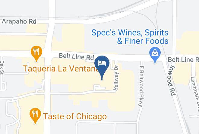 Hampton Inn Dallas Addison Map